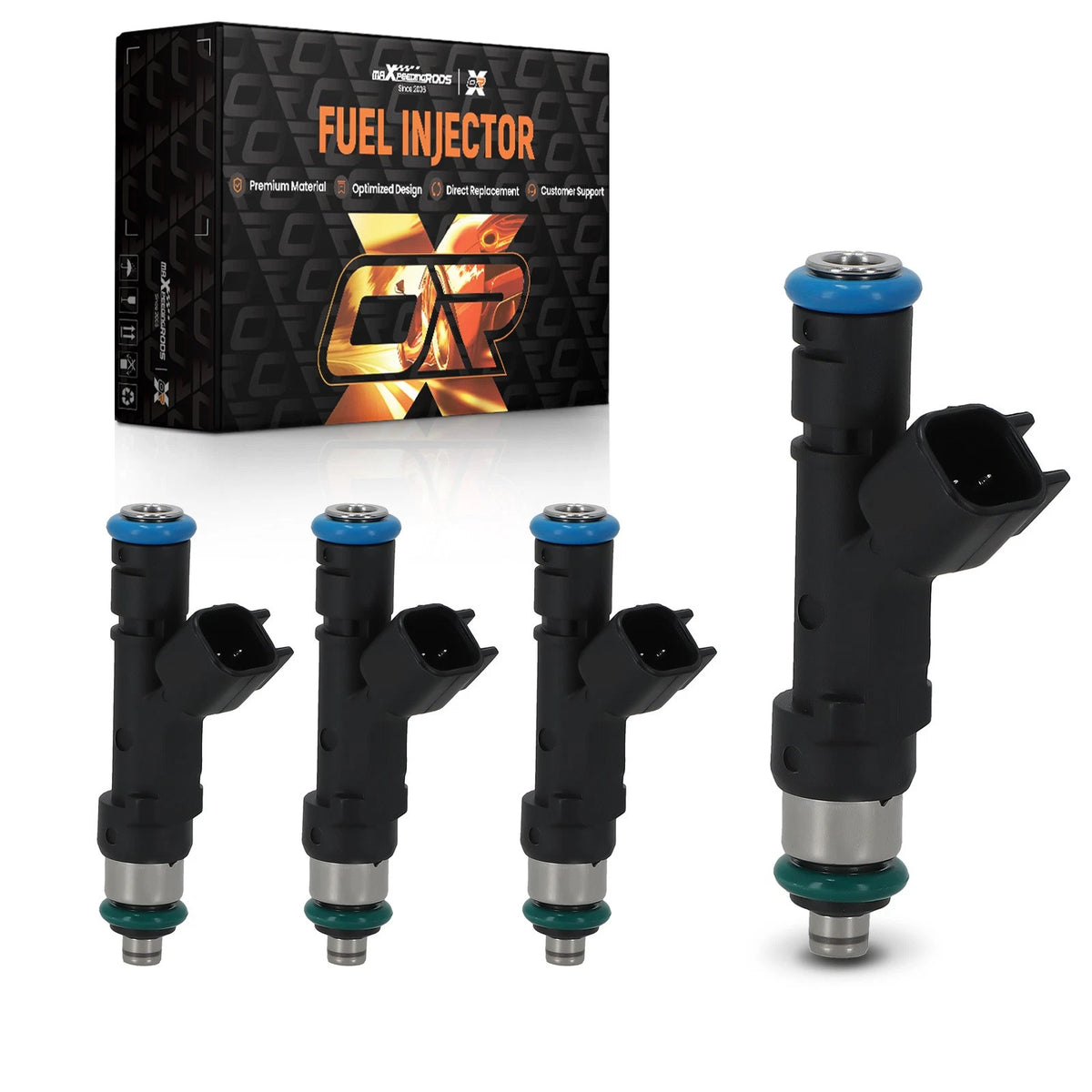 Set of 4 Fuel Injectors for Ford C-MAX Focus Fusion Lincoln MKZ 2.0L 0280158179