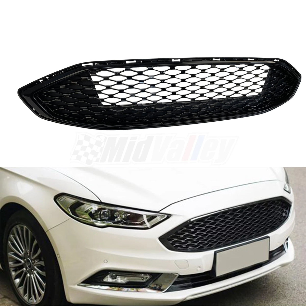 Front Grille Honeycomb Style for Ford Fusion (2017–2018)