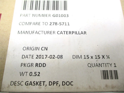 DPF Gasket for CAT (G01003, 278-5711)