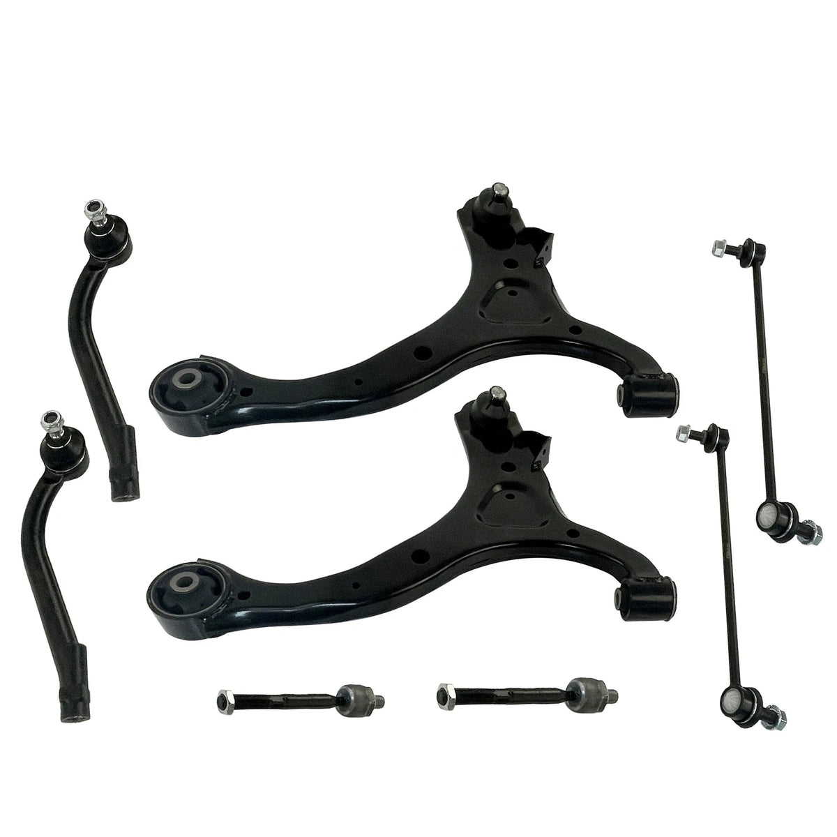 8PC Control Arm Ball Joint Sway Bar Link Tie Rod for Kia Sorento (2007–2013)