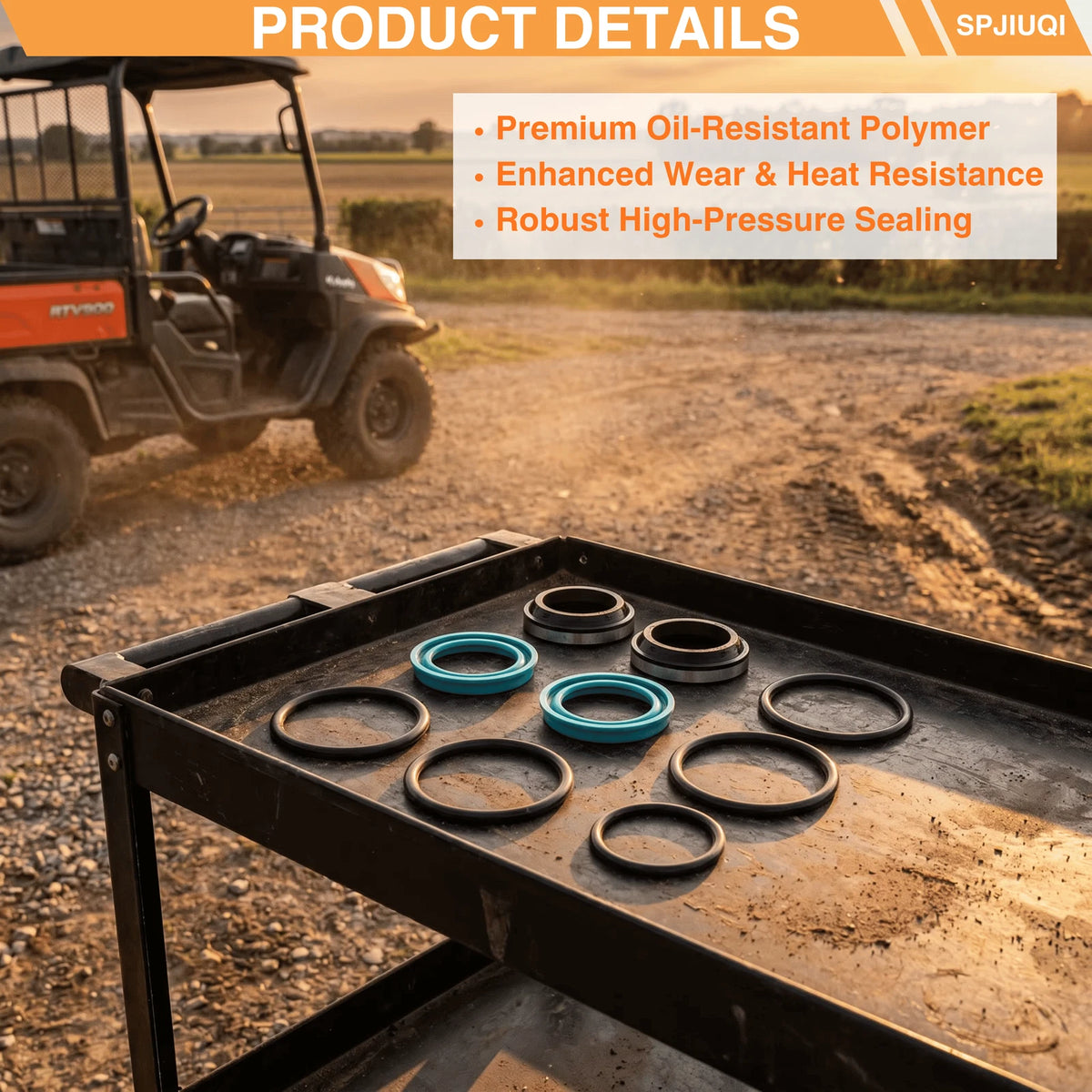 Steering Hyd Seal Kit K2561-16600 for Kubota BX1800D BX2200D BX22D BX23D (2000–2006)