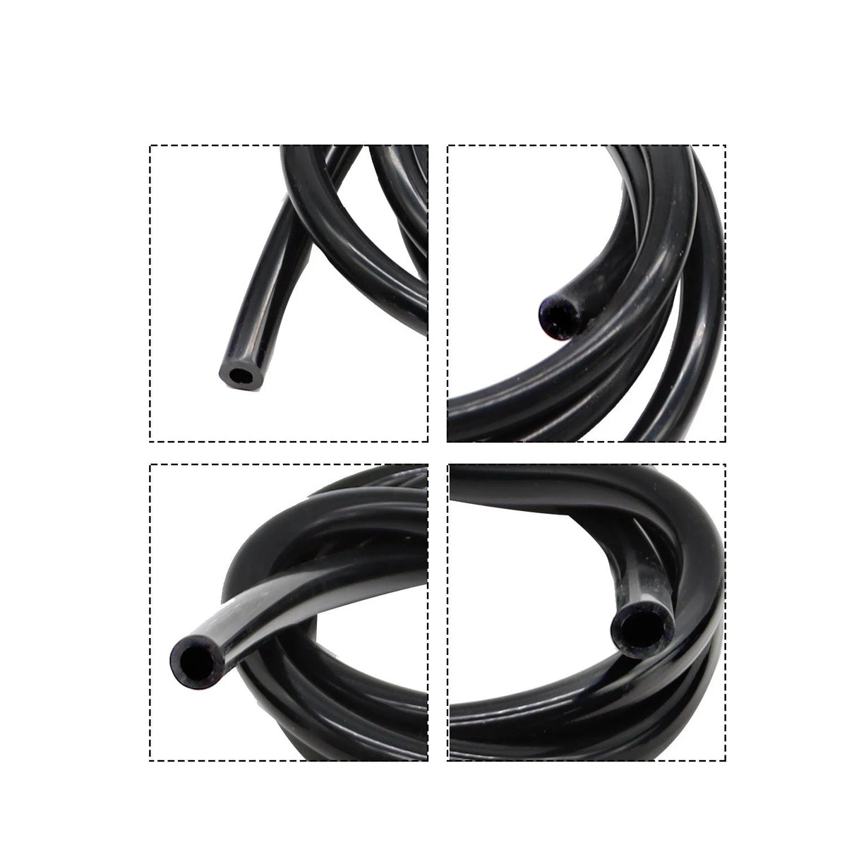 Set of 4 Vacuum Tubing Hose Line 5/32 1/4 5/16 3/8" 5FT 130PSI