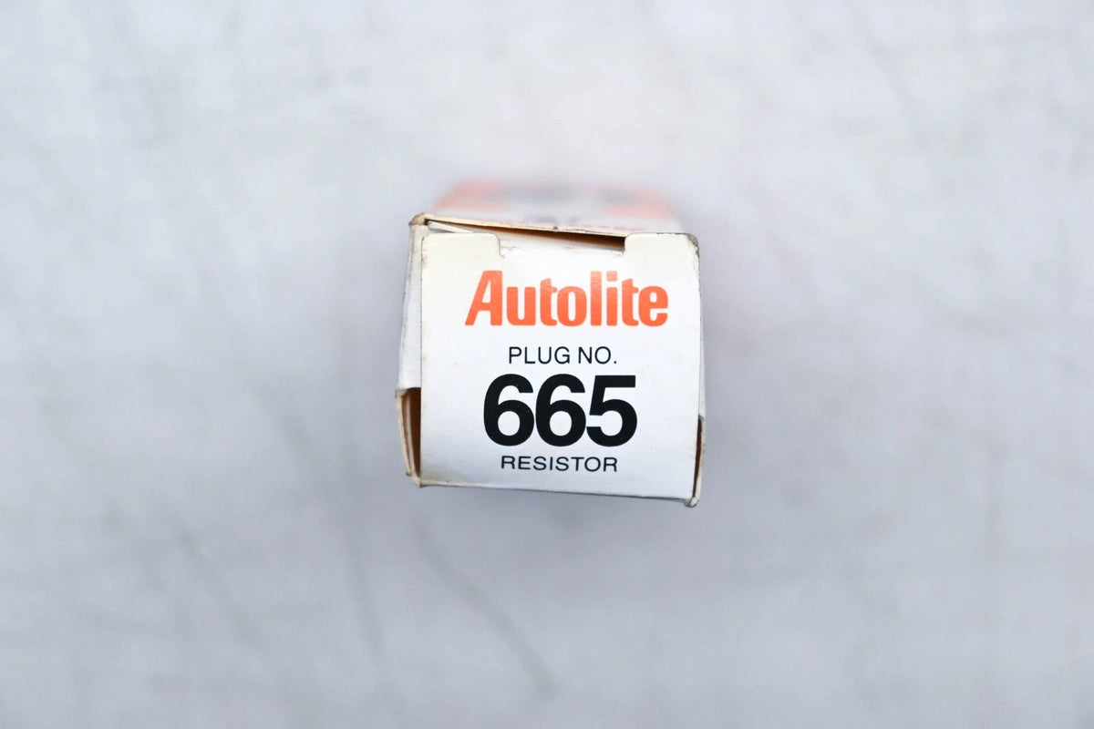 3X Autolite 665 Copper Core Resistor Spark Plugs for