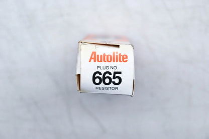 3X Autolite 665 Copper Core Resistor Spark Plugs for