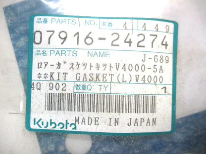 Engine Gasket Set for Kubota V4000NA (07916-24274, 07916-24275)