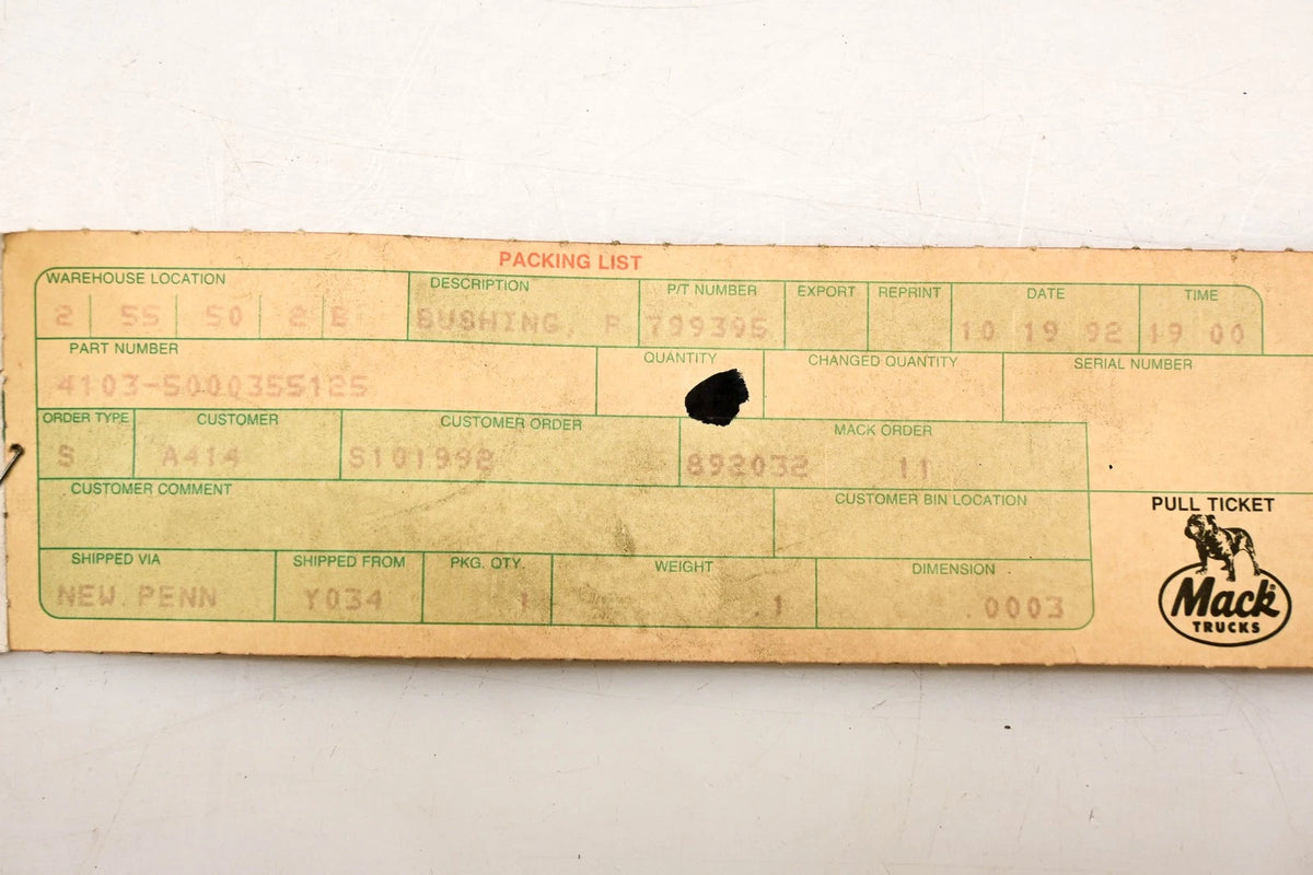 Bushing for Mack 4103-5000355125 (NOS)
