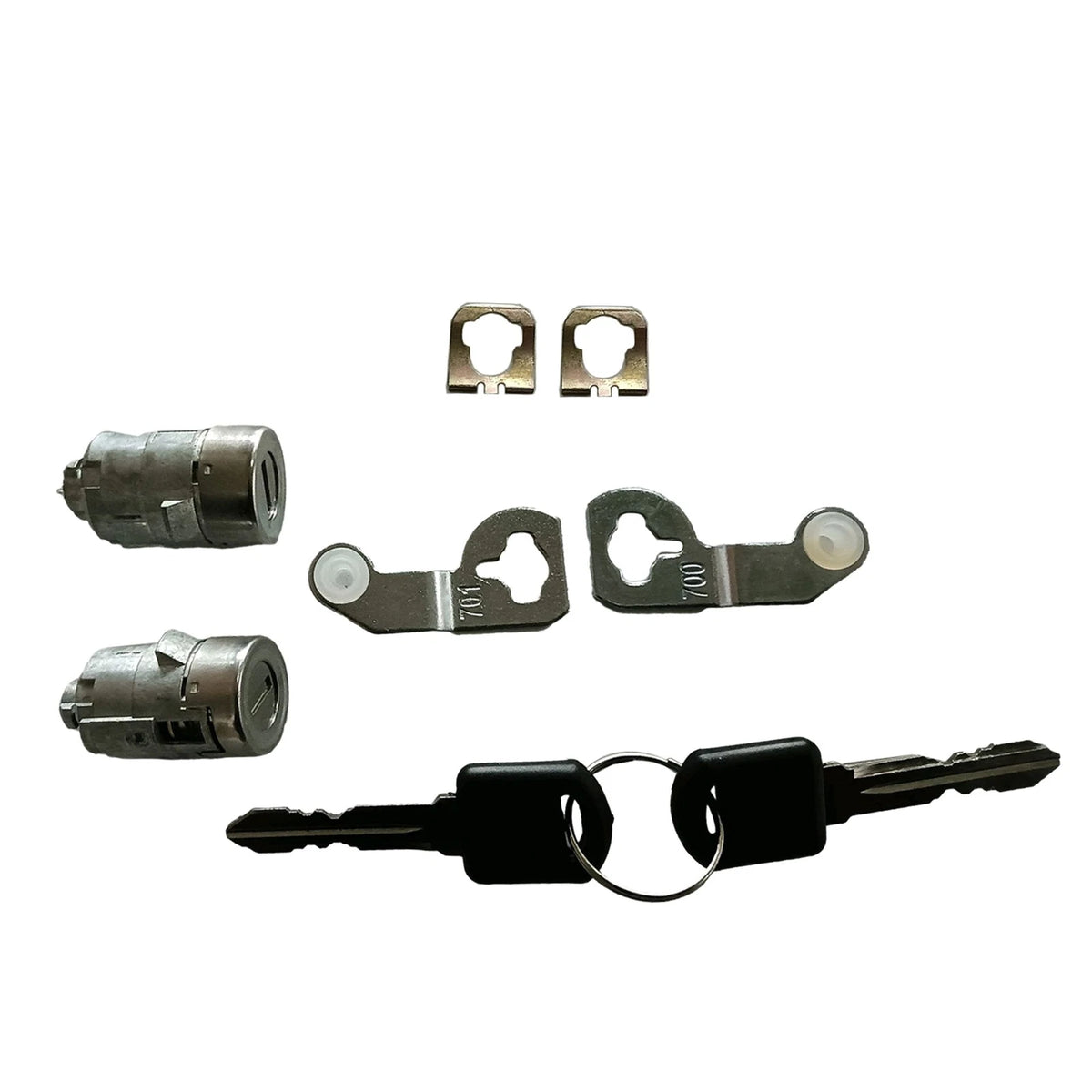 Set of 2 Door Lock Cylinders with Keys 15298924 for Chevy Silverado (2001–2006)