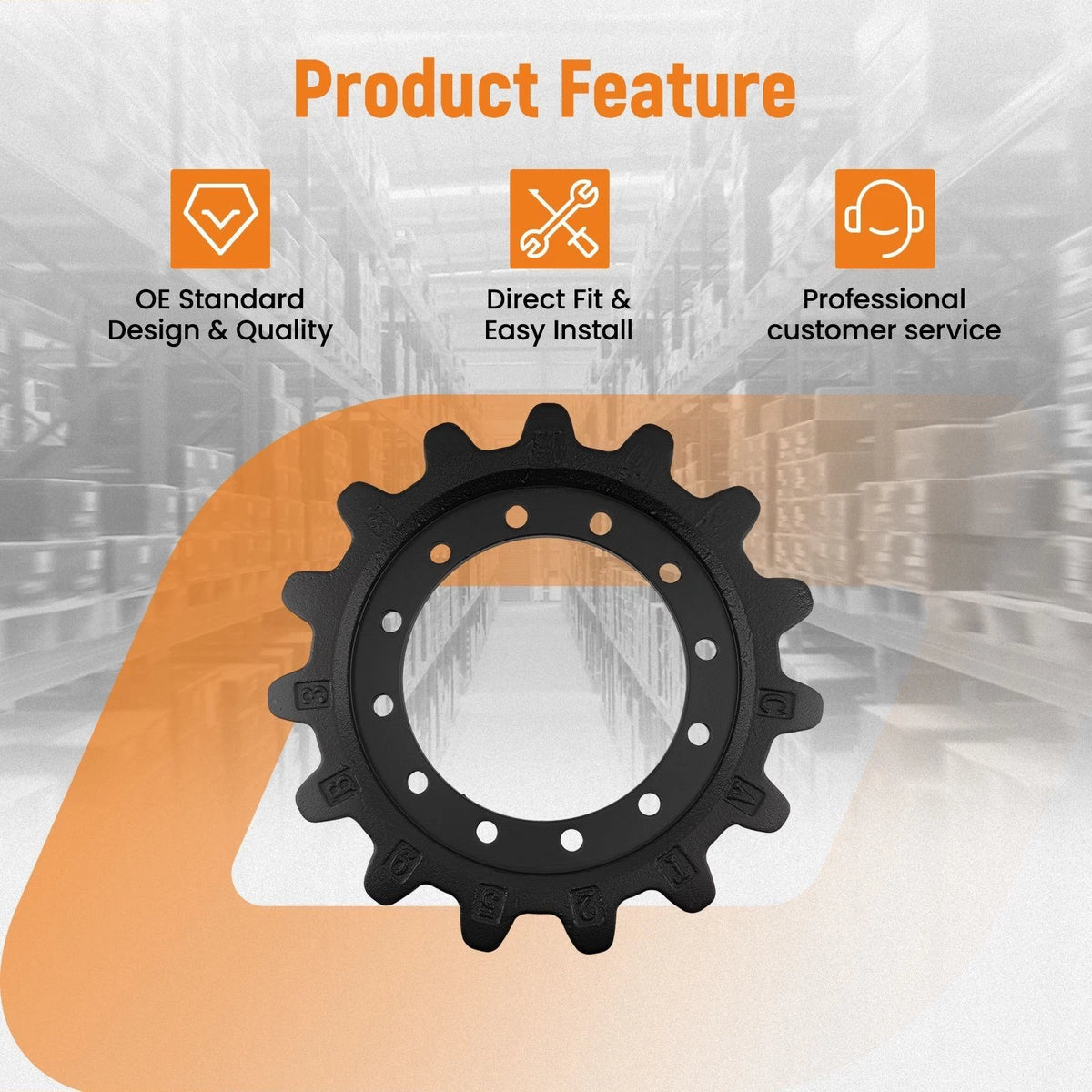 Drive Sprocket for Caterpillar 239D 239D3 239DLRC (2010–2023) 3041870