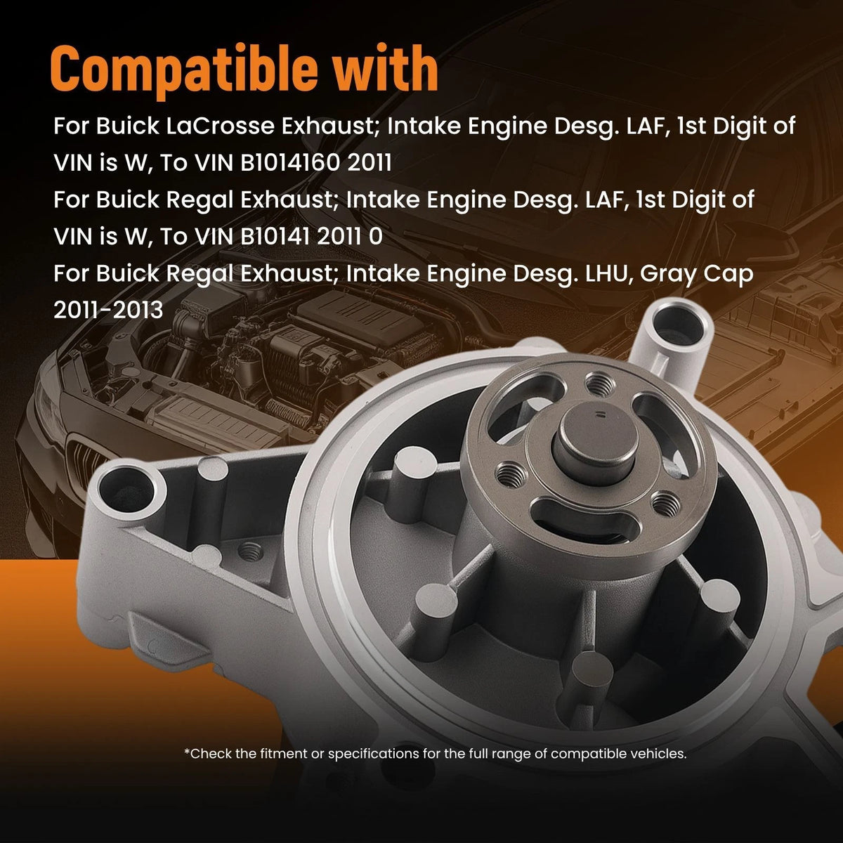 Timing Chain & Water Pump Kit for GM 2.0L 2.4L Ecotec Engines (2006–2013)