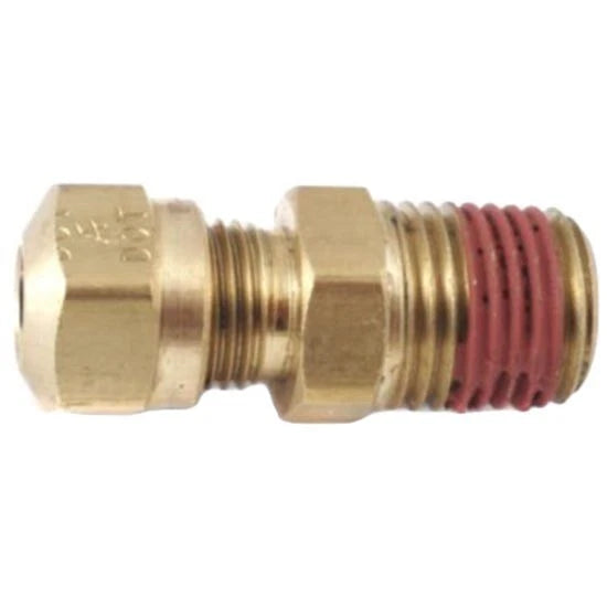 Brass Straight Fitting 3/8 x 1/4 Inch for Plastic Airline