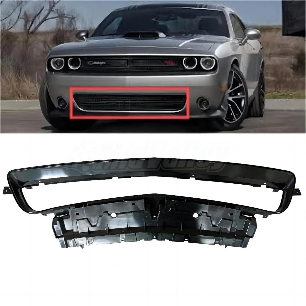 Front Grille Bumper Reinforcement Support Bracket for Dodge Challenger (2015–2022)