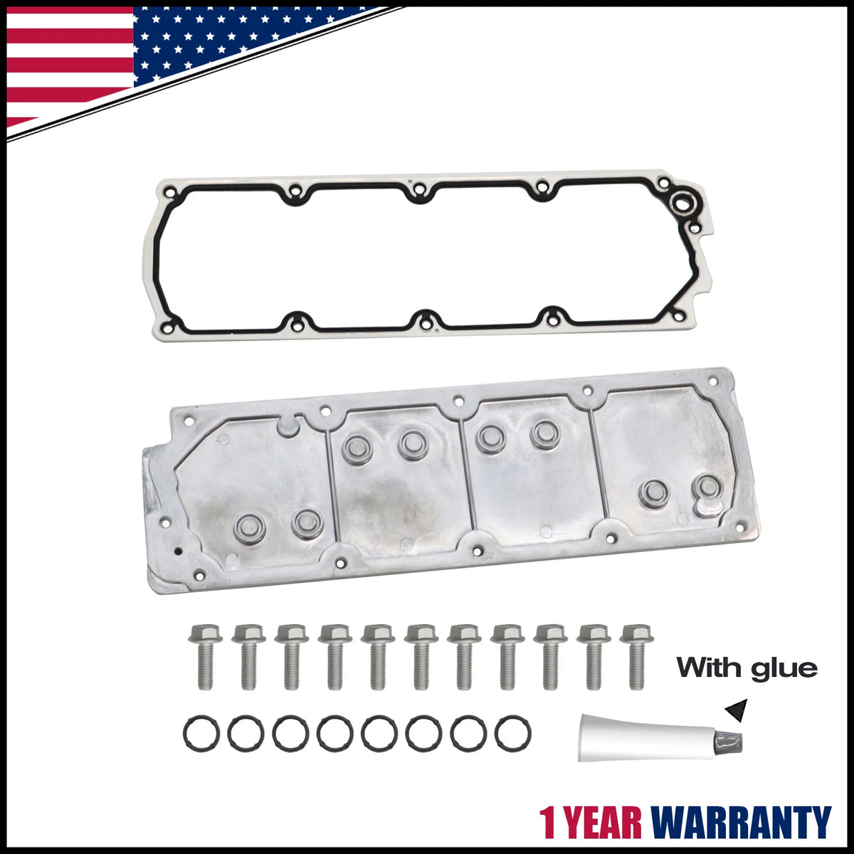 Valley Cover Block Off Plate with Gasket for Chevy Gen 4 LS (1999–2007)