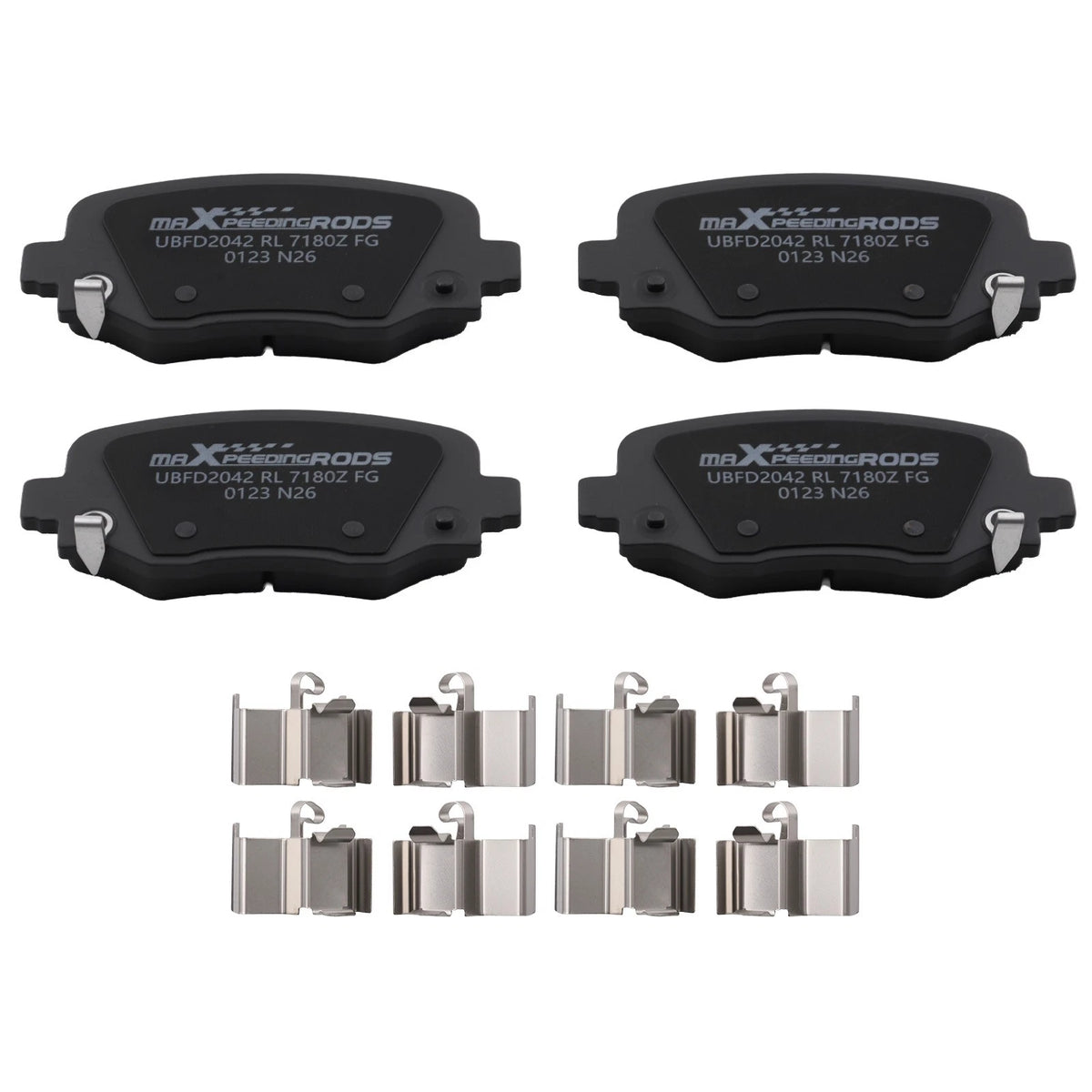 Set of 4 Rear Ceramic Brake Pads for Chrysler 200 (2015–2017) Jeep Cherokee (2014–2023)