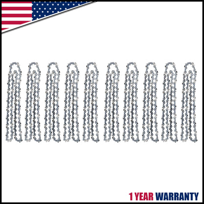 10x Chainsaw Chain Blade for Stihl Husqvarna 20" 3/8"LP .050 Gauge 72DL