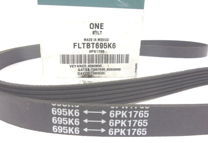 Serpentine Poly-V Belt 6PK1765 for International (FLTBT695K6)