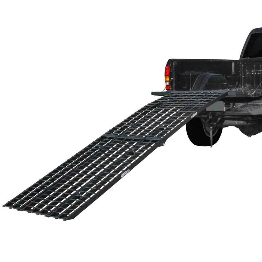 10' Long Black Widow Aluminum Heavy-Duty Folding Motorcycle Ramp