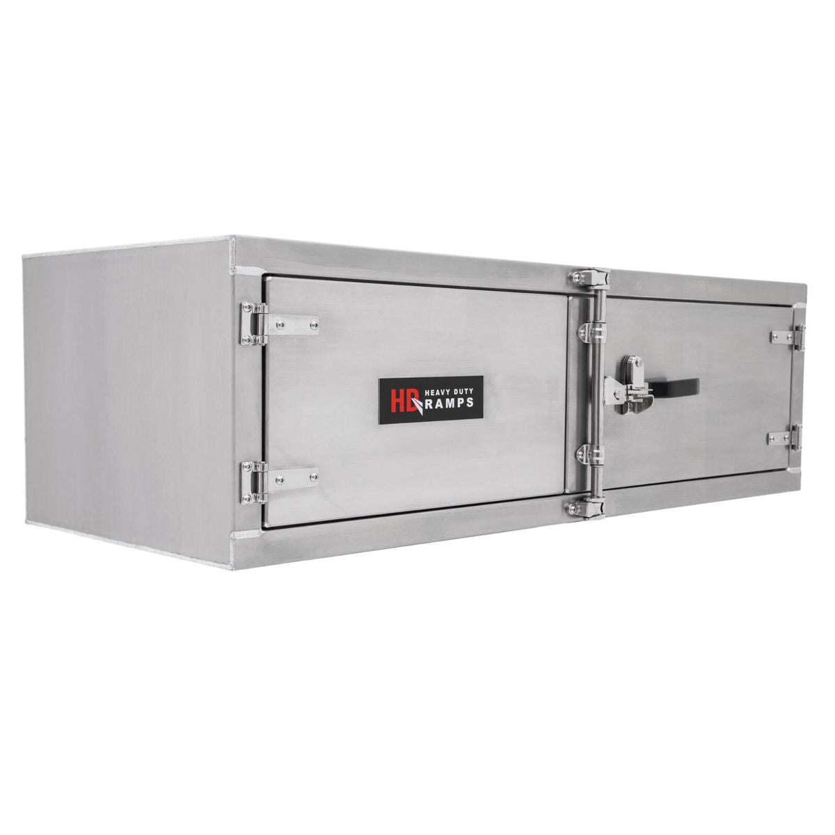 Lockable Underbody Trailer Tool Cabinet for HD Ramps (60" x 18" x 24")