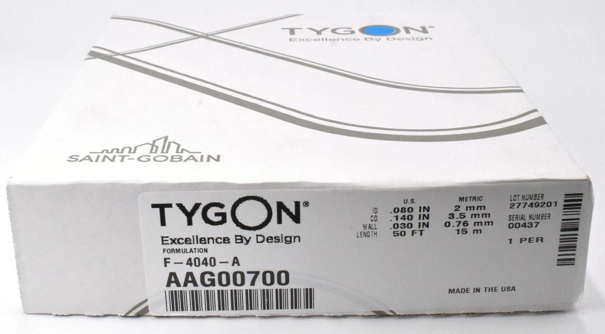 Tygon Fuel Line Tubing F-4040-A for (50' Length, .08" ID)