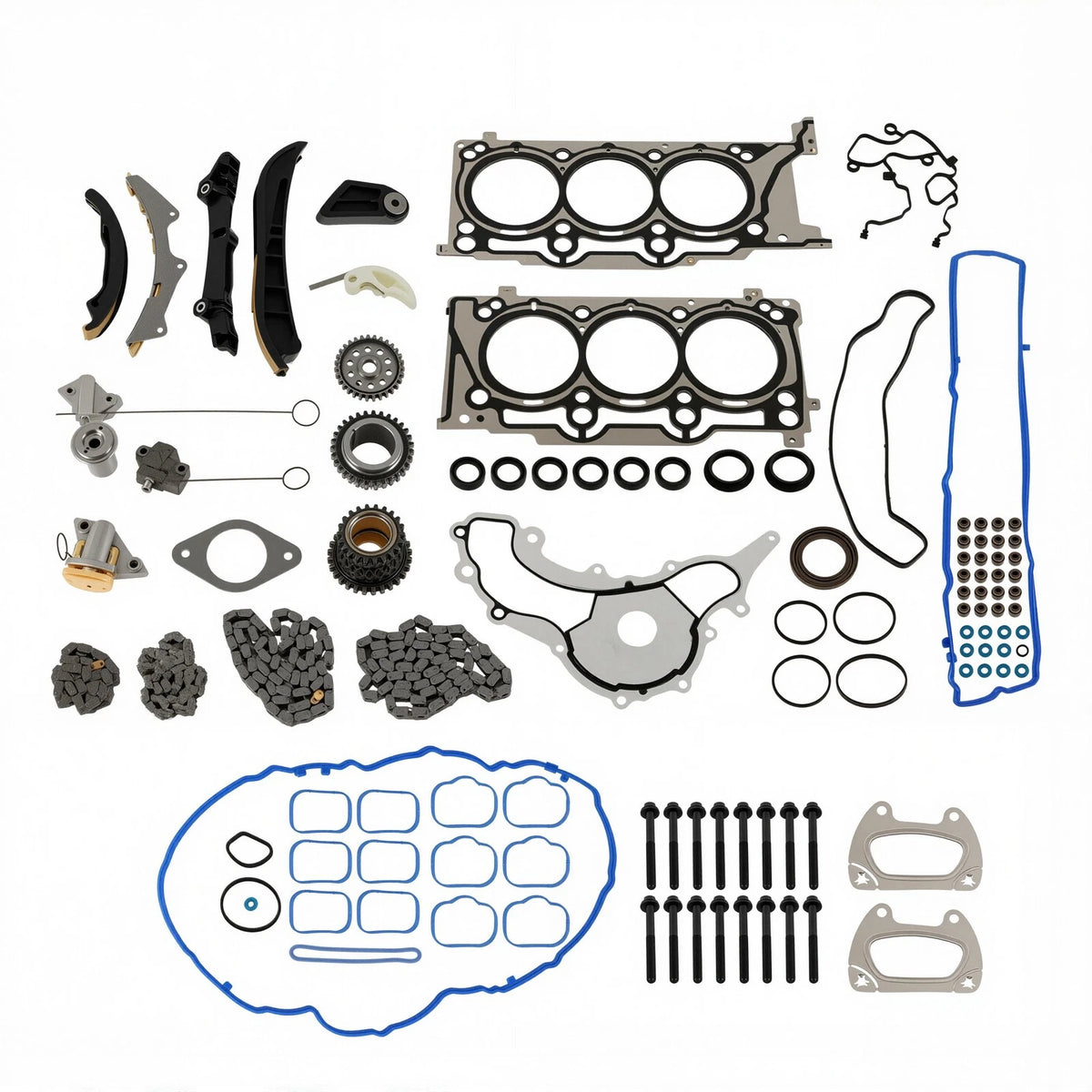 Engine Cylinder Head Gasket Set & Timing Chain for Chrysler 200/300, Jeep, Ram 1500
