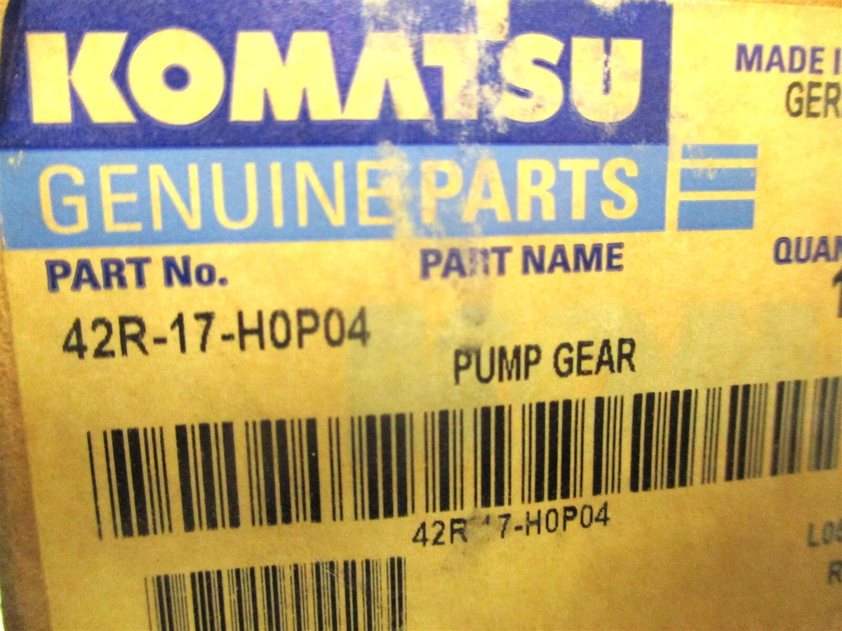 Genuine Hydraulic Oil Gear Pump 42R-17-H0P04 for Komatsu WA100M WA80 WA115 WA90