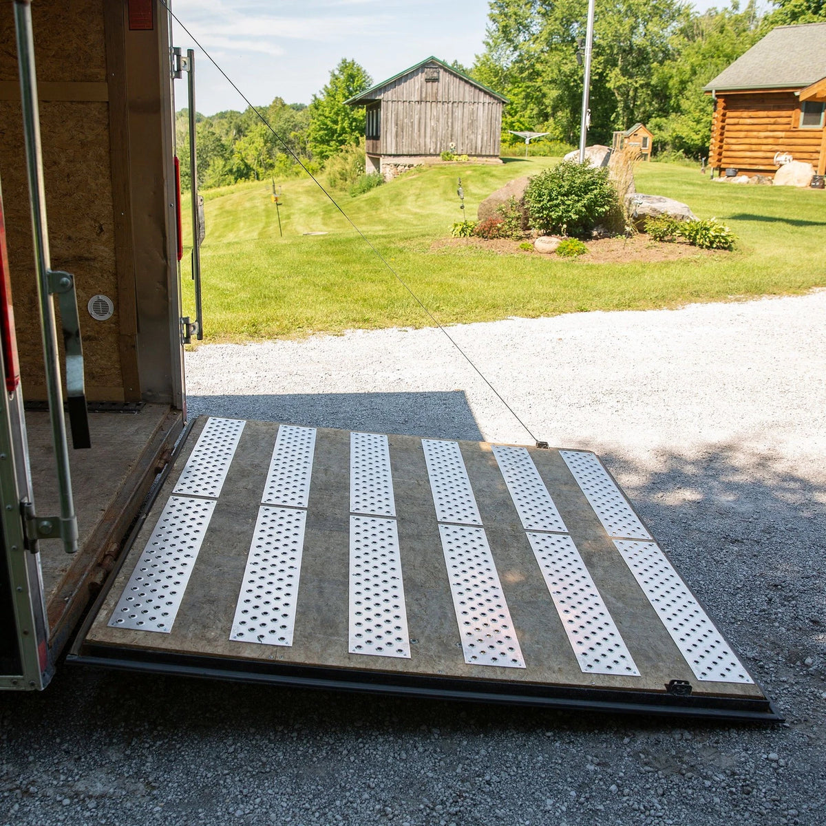 HD Ramps 30" x 6" Trailer Traction Tread with Circle Punch Plate