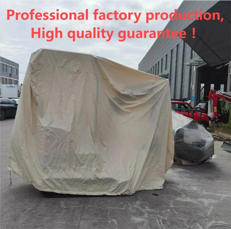 Mini Excavator Cover for 0.8T-2T (Rain, Sun, Freeze, Hail Resistant)