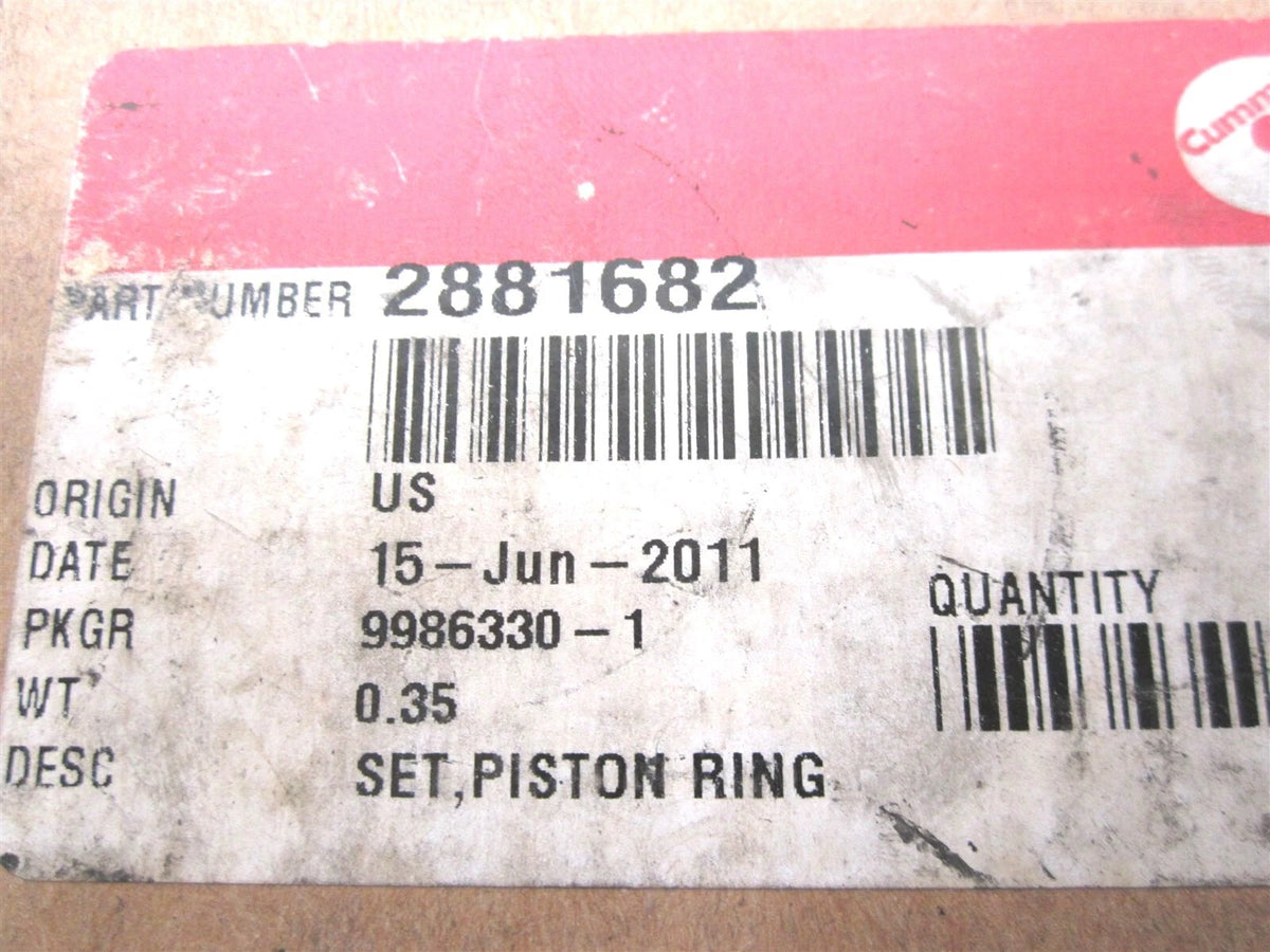 Piston Ring Set for Cummins ISX (2002–2023) 2881682