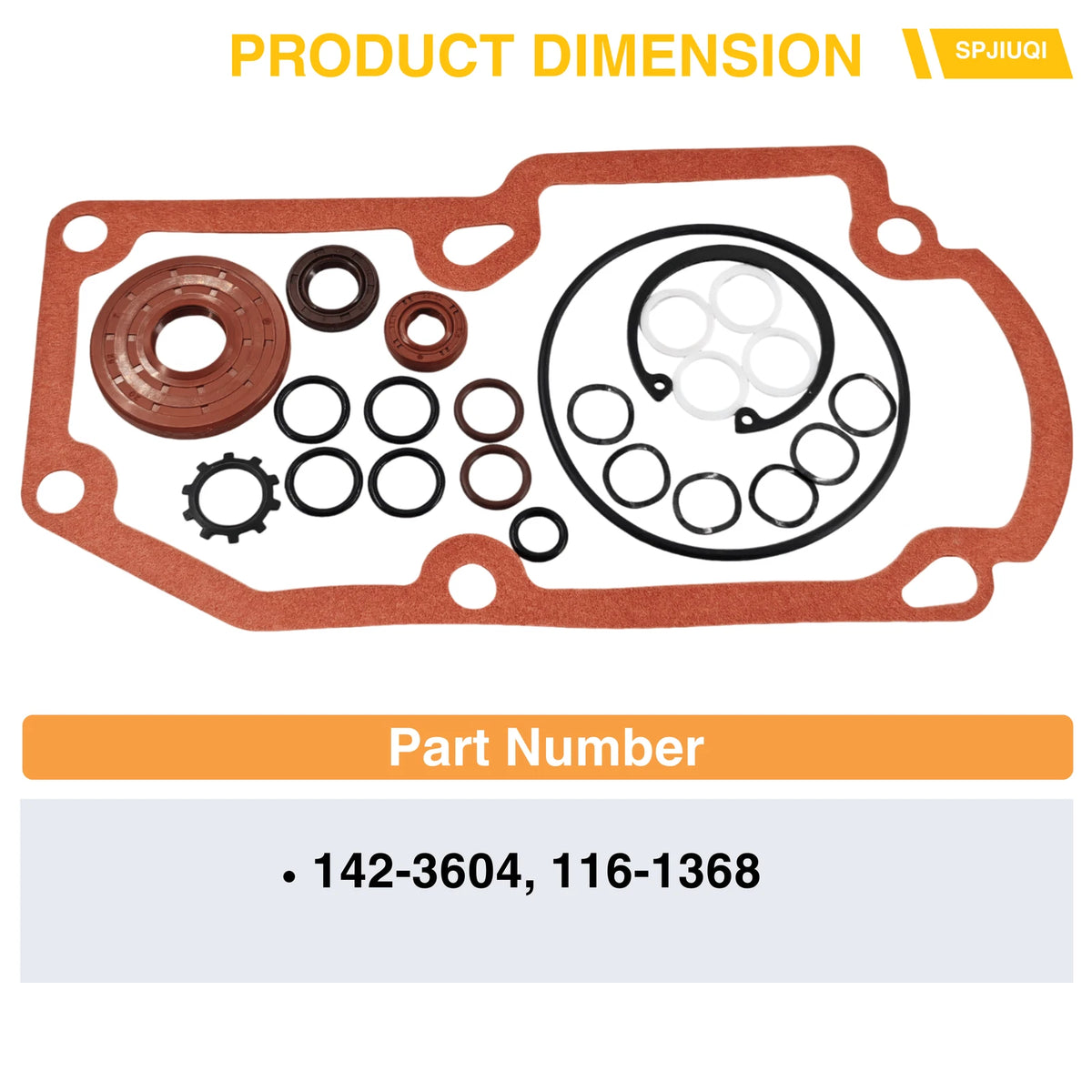 Pump Seal Kit 2X 142-3604 Replaces 116-1368 for Exmark Lazer Z