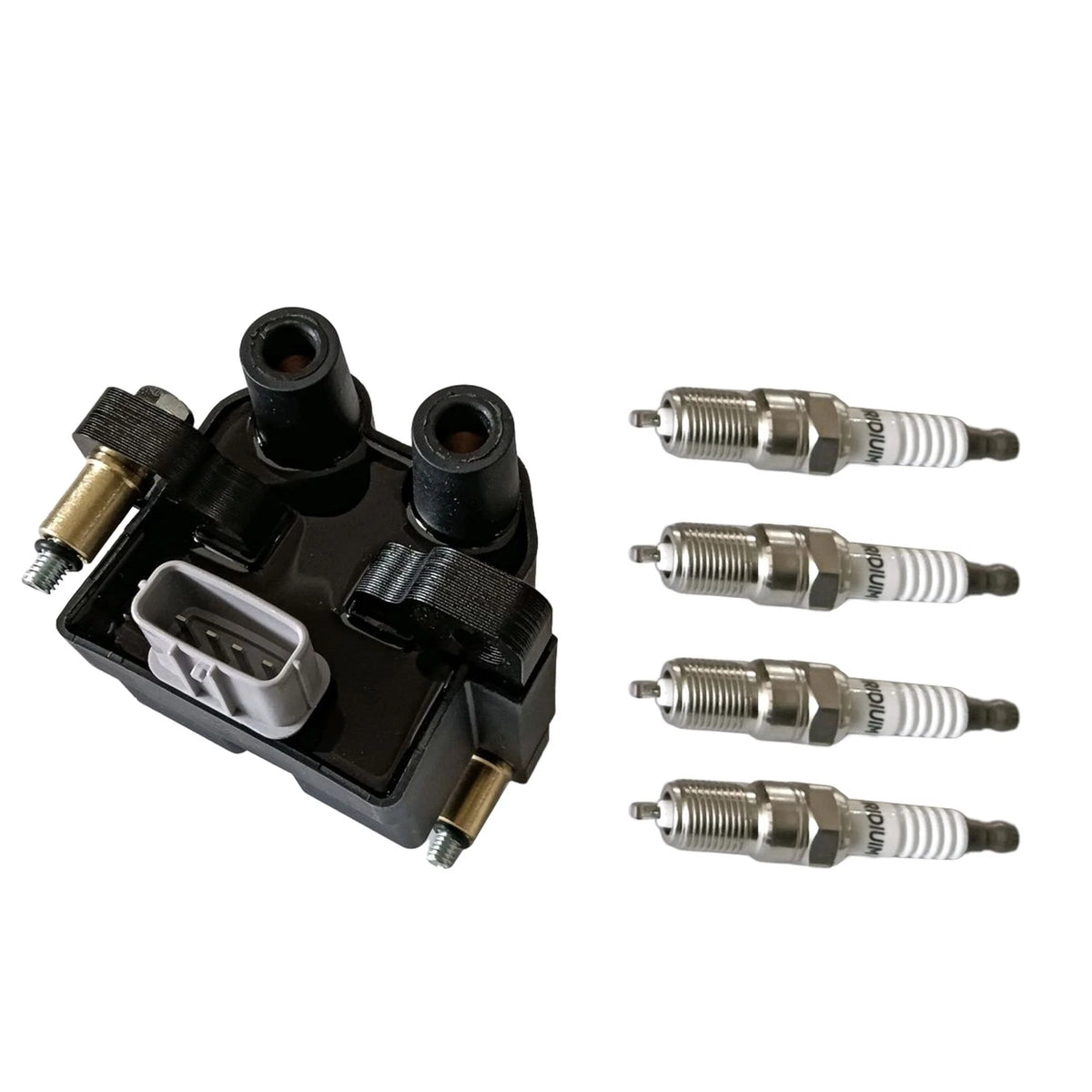 Set of 4 Ignition Coils & Platinum Spark Plugs for Subaru Forester Impreza (2009–2011)