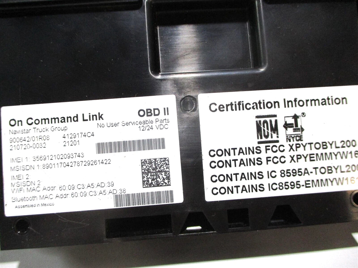 OEM Control Module Telematics OBD II for International N2 (2014–2014)