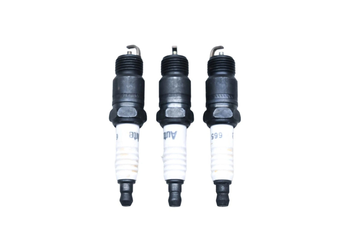 3X Autolite 665 Copper Core Resistor Spark Plugs for