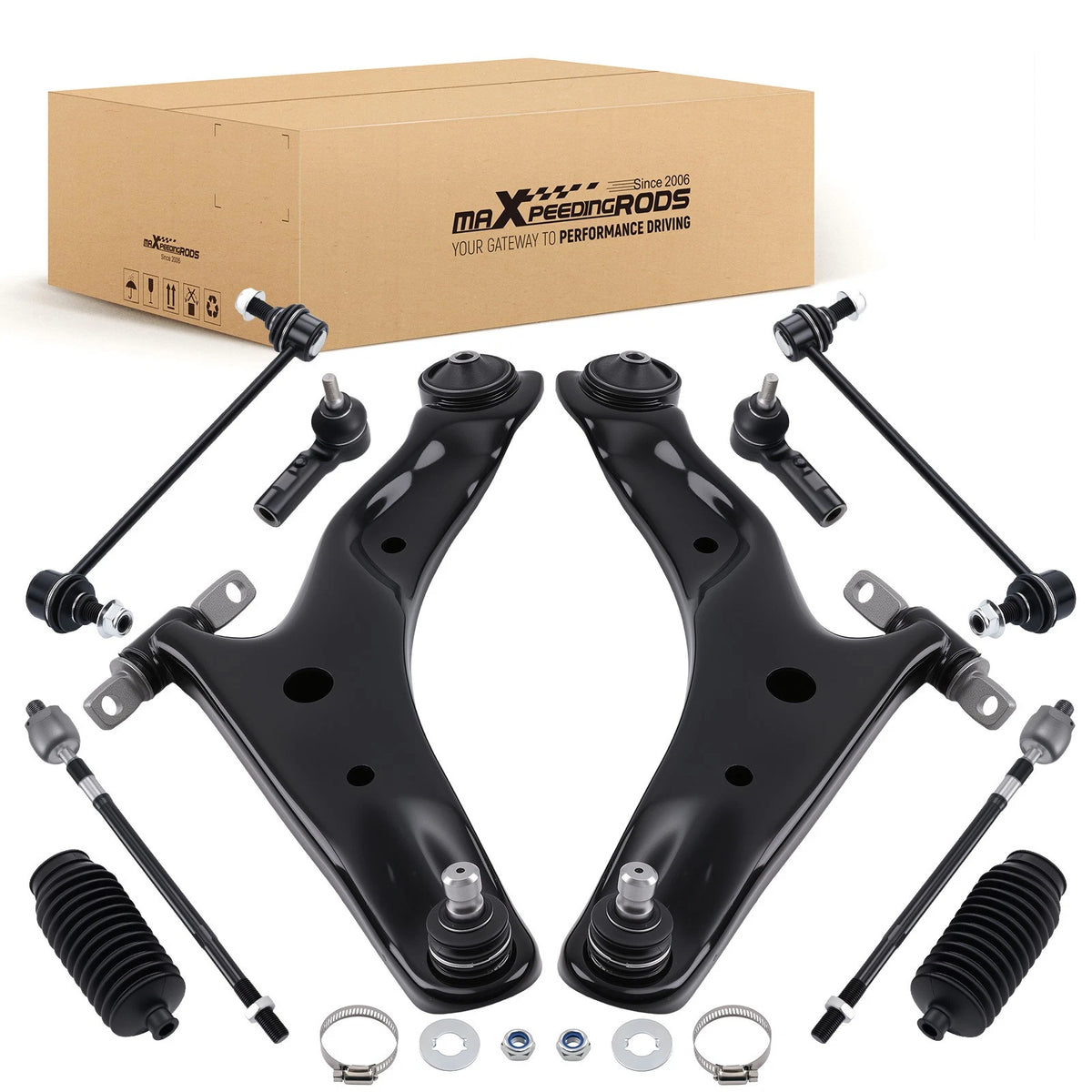 10x Front Lower Control Arm Sway Bar Links for Hyundai Santa Fe (2001–2006) K80348