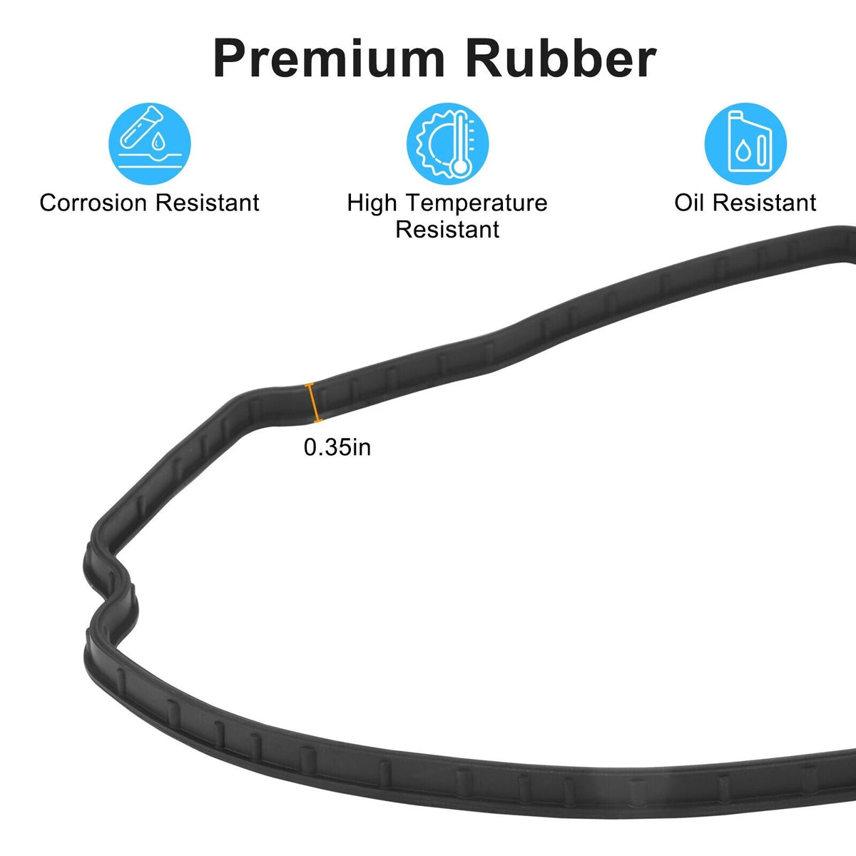 Set of 1 Valve Cover Gasket for Ford F-150, Expedition, Transit 250, 350 (3.5L V6 Turbo)