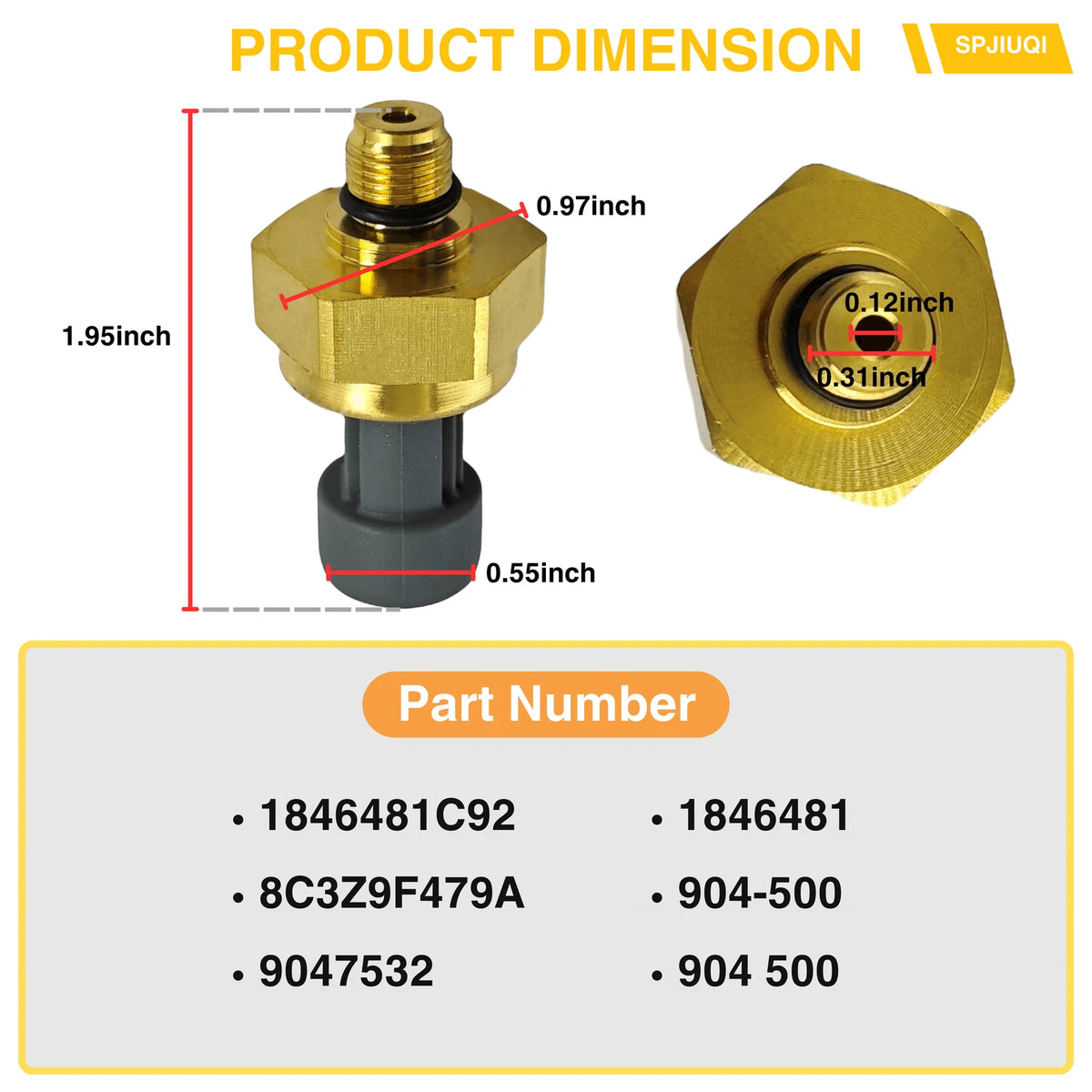 Pressure MAP Sensor 1846481C92 for Navistar MaxxForce 9 (2007–2016)