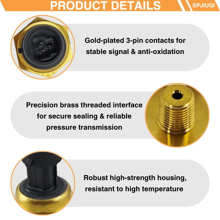 Water Pressure Sender Sensor Switch for Mercruiser (8M6000626, 8818793, 8818790)
