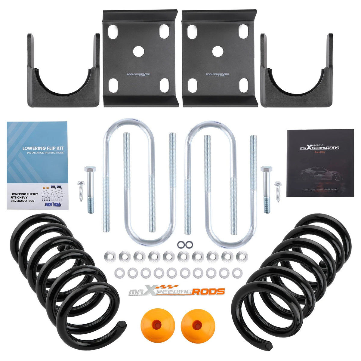 3" / 6" Drop Flip Coil Spring Lowering Kit for Chevrolet GMC C1500 2WD (1988–1998)