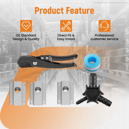Compressed Air Line System Kit 100ft for Universal Applications (NPT)