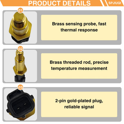 TS640, 1FAA18707A Cylinder Head Temperature Sensor for Lincoln MKZ (2011–2020)