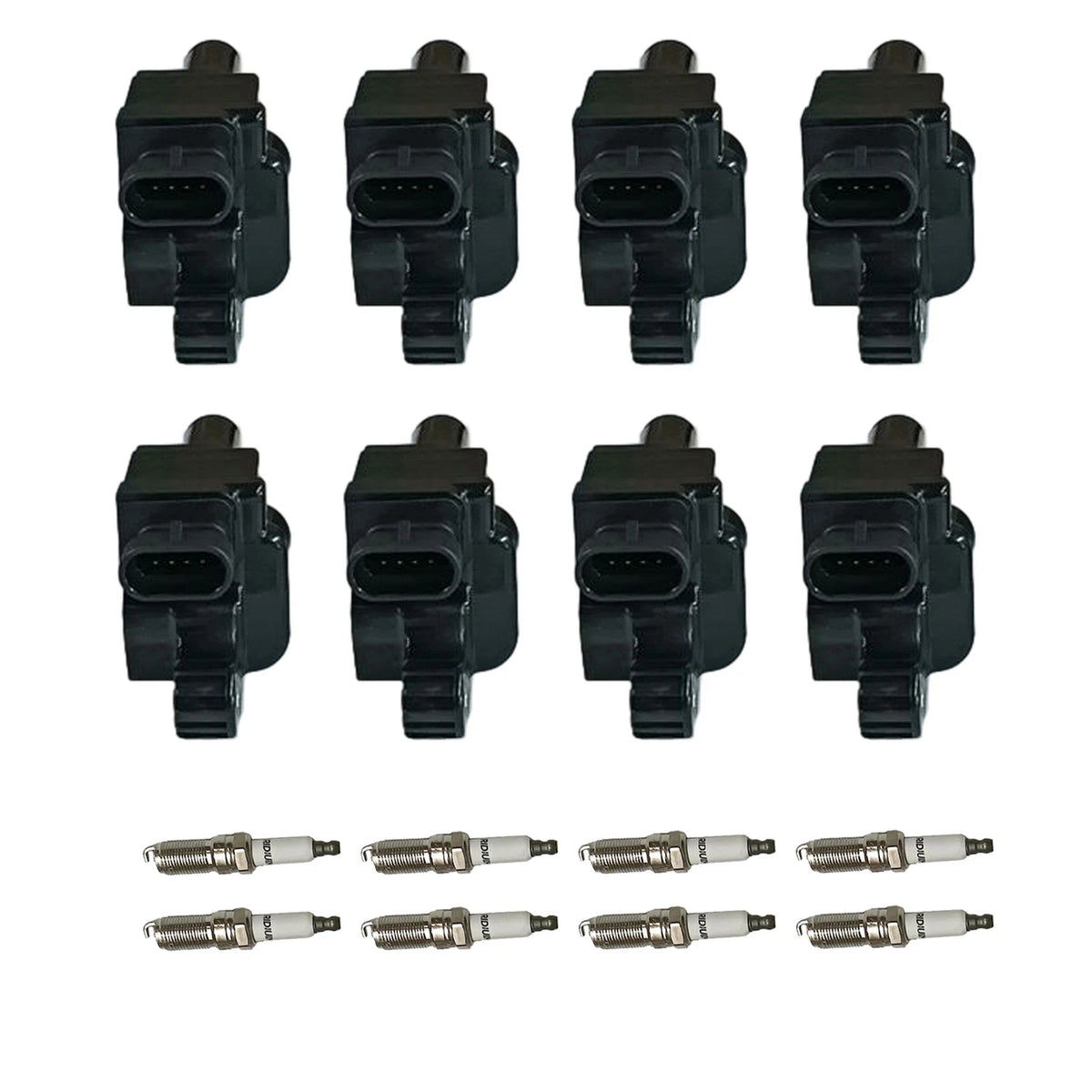 Set of 8 Ignition Coils & Spark Plugs for Tahoe Yukon Sierra 1500 (2014–2019)