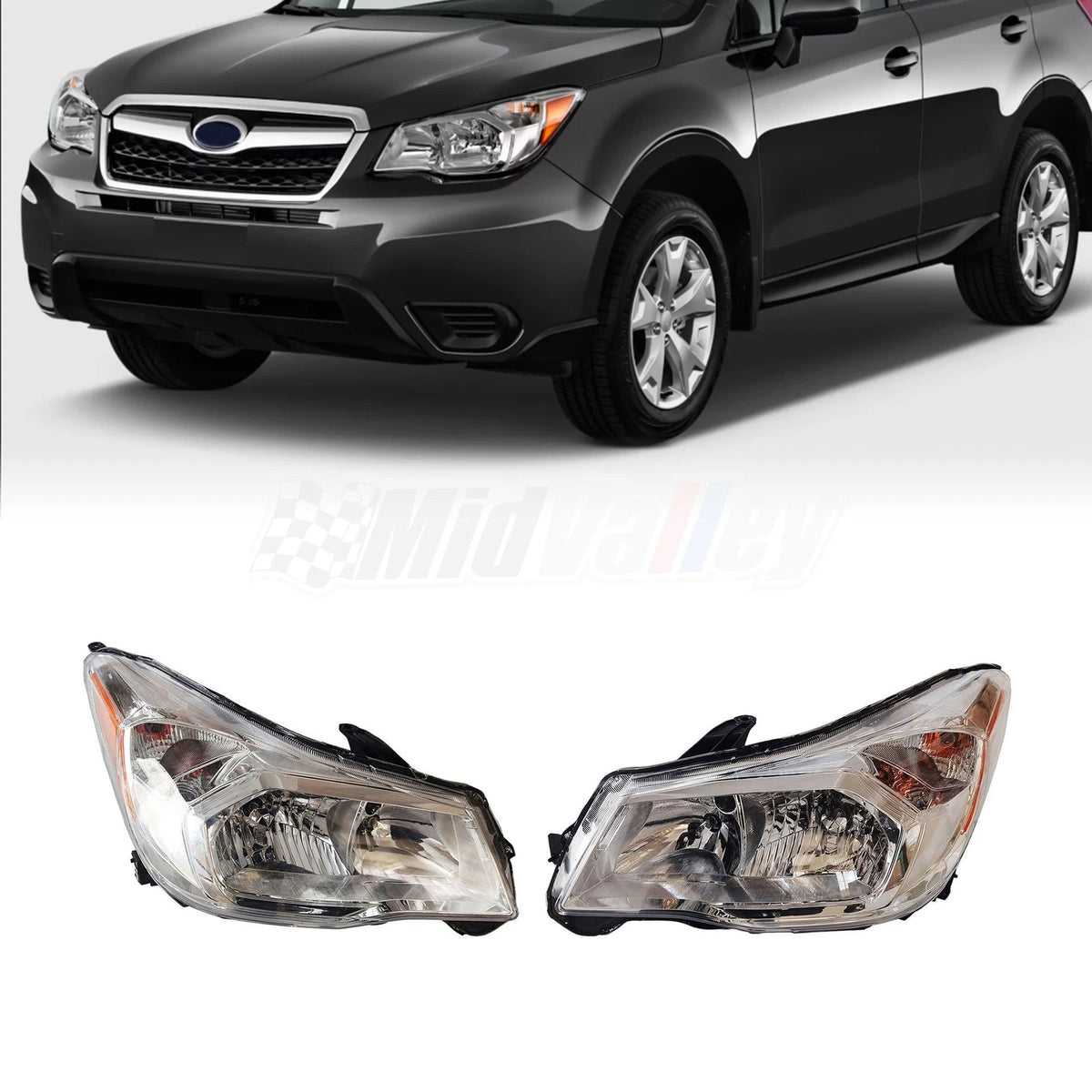 Headlight Set for Subaru Forester (2014–2016) w/ Bulb