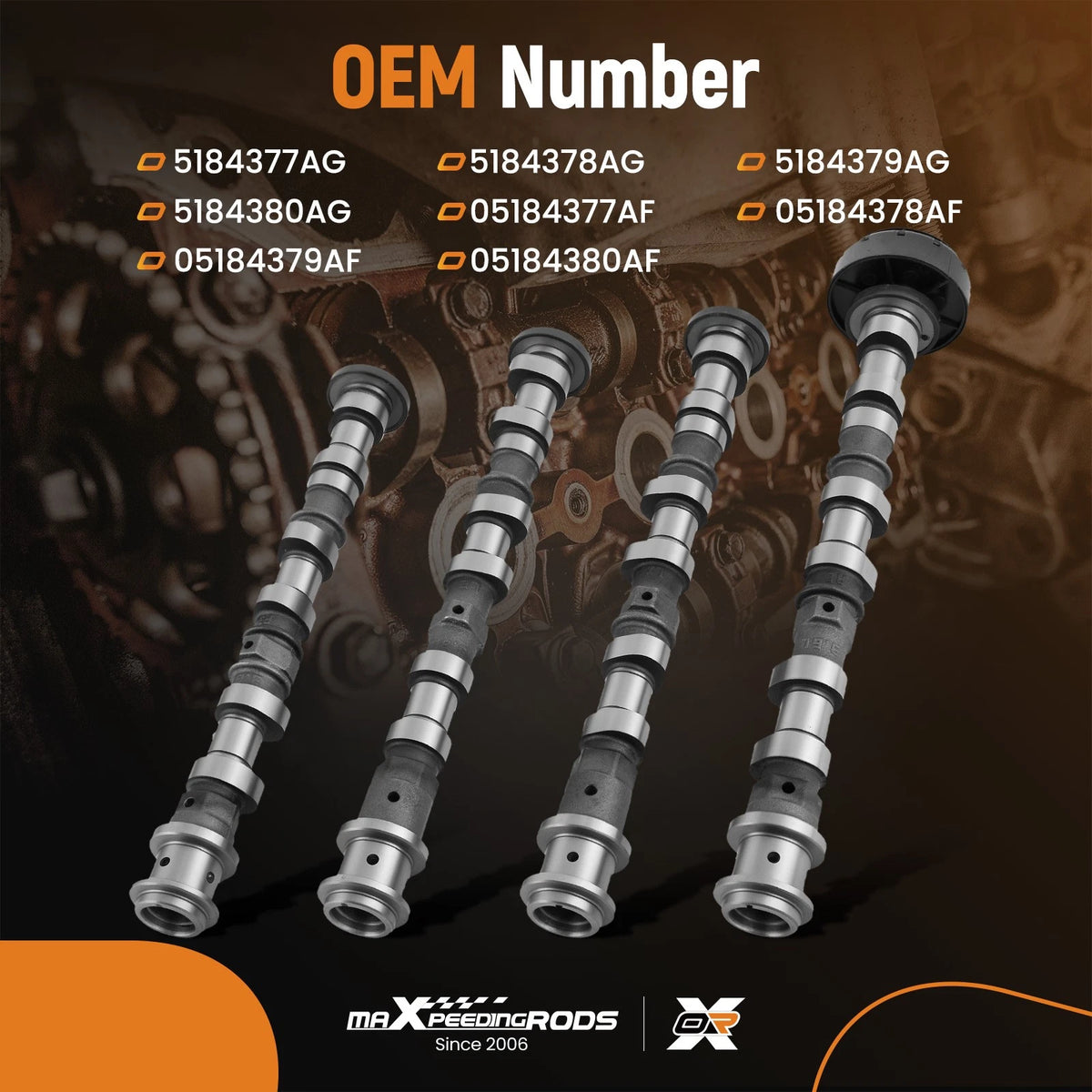 Camshafts for Chrysler 200 (2015–2017) 3.6L 5184379AG