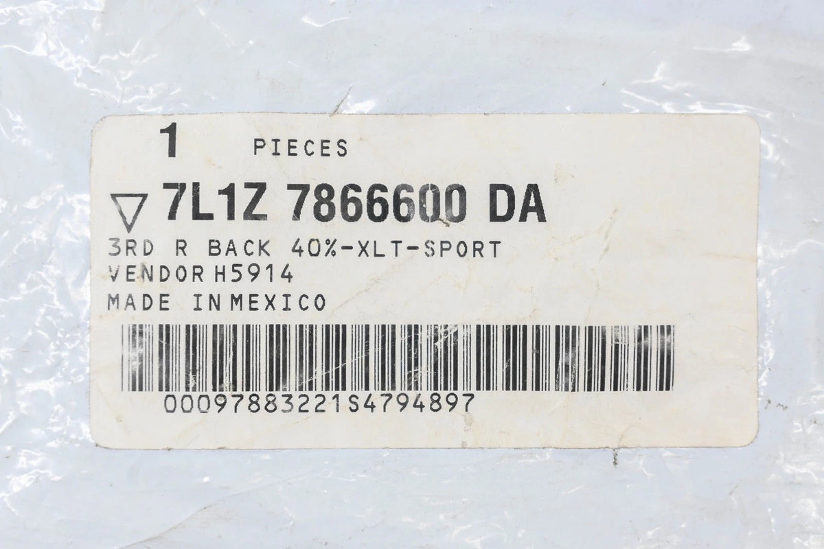 OEM 3rd Row Right Seat Back Cover for Ford (7L1Z-7866600-DA)