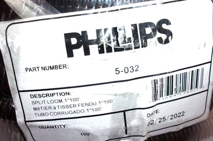 5-032 Split Loom Tubing for Various Applications (1" x 100')