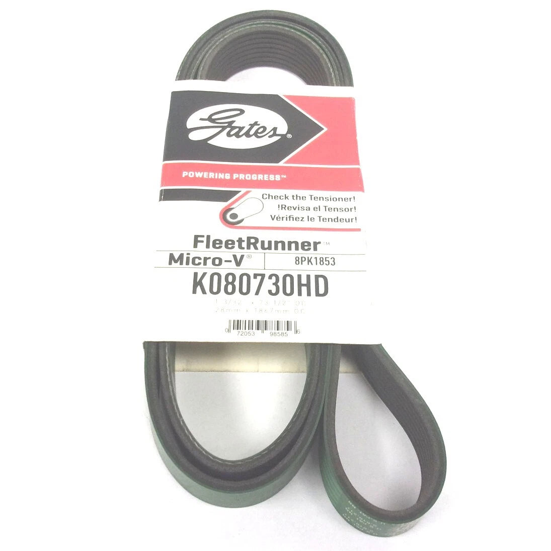 Gates Serpentine Heavy Duty Micro-V Belt K080730HD 8PK1853 for