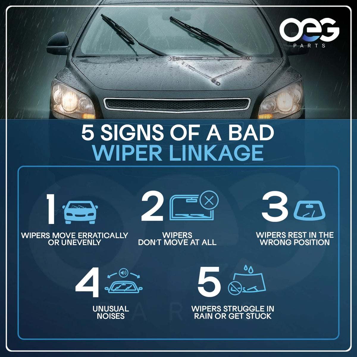 Wiper Linkage for Lincoln Navigator (2003–2019) 4L1Z17C426AA 6L1Z-17C426-A