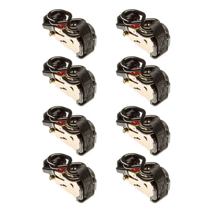8-Pack 1" x 6' Retractable Ratchet Strap with S-Hooks