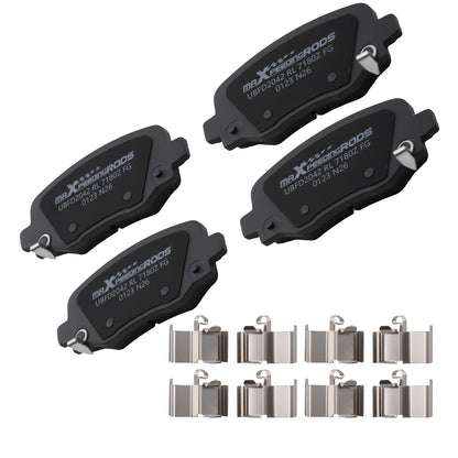 Set of 4 Rear Ceramic Brake Pads for Chrysler 200 (2015–2017) Jeep Cherokee (2014–2023)