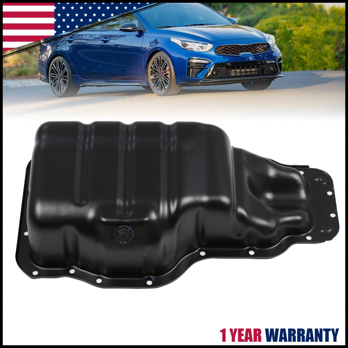 Oil Pan with Drain Plug for Hyundai Tucson (2015–2020) 264276 215102E023