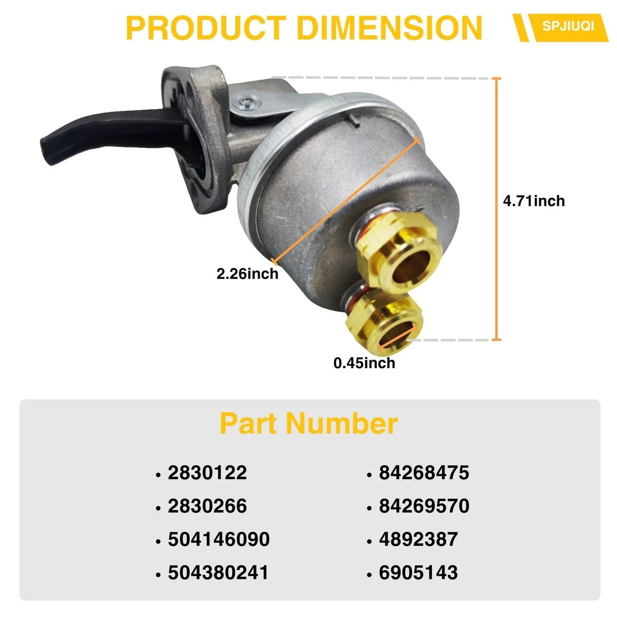 Fuel Lift Pump for New Holland BW28 B110 B115 B95 LM415A C185 C190 TD5010
