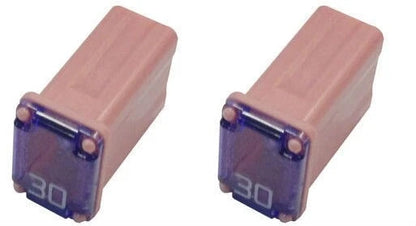 2X Flosser 608830 30 Amp Micro Cartridge Fuses for MCASE Type (Made in Japan)